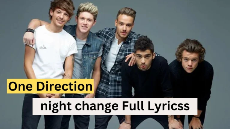 One Direction Night Changes Lyrics